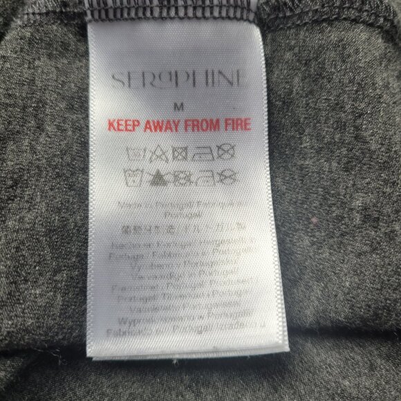 Seraphine Maternity Long Sleeve Wrap Dress in Charcoal Grey Size M - Picture 9 of 10